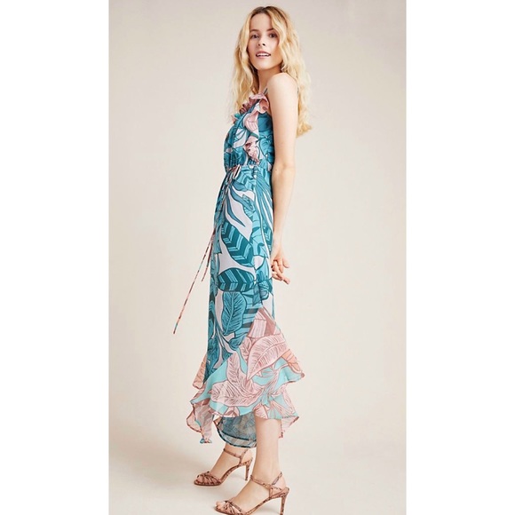 FARM Rio Dresses & Skirts - Farm Rio Ruffled Botanical Maxi Dress